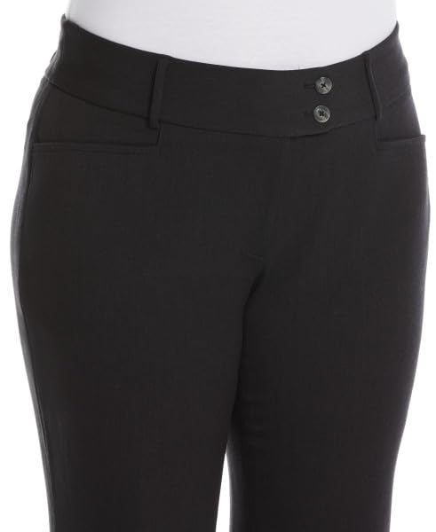Rafaella Women's Plus Size Gabardine Bootcut Dress Curvy Fit Pants - Image 2