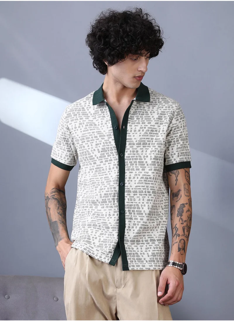 كامبوس سوترا Campus SutraPrinted Casual Shirt for Men