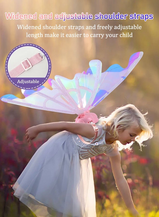 Fairy Wings Costume Accessories DIY Assembly with LED Lights and Music for Girls Party Birthday Butterfly Wings Children's Toys Role Play - Image 5