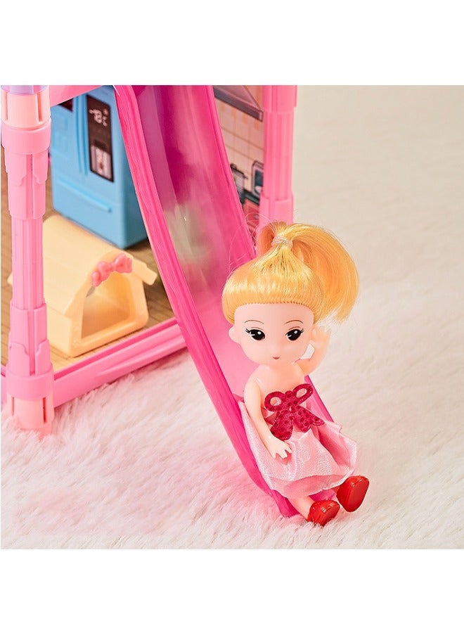 Beauenty Doll House,Dream House for Girls Pretend Toys-3 Story 8 Rooms Dollhouse,Toddler Playhouse DIY Building Kids Gift for for 3-10 Year Old Girls. - Image 2