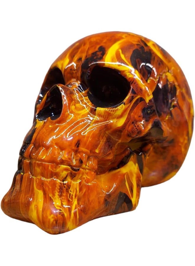Skull Figurine Home Decor Resin Skull Head Statue - Image 5