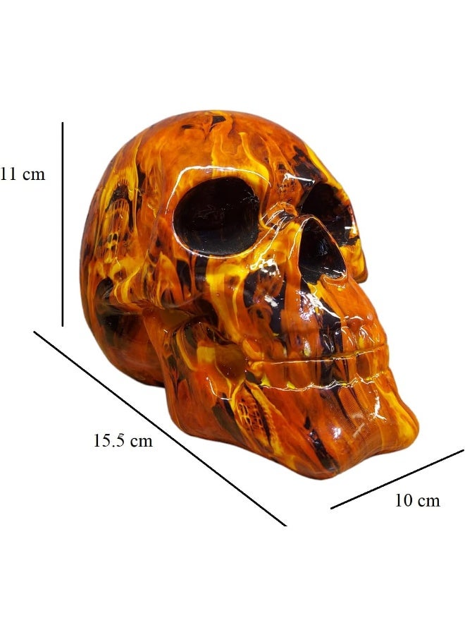 Skull Figurine Home Decor Resin Skull Head Statue - Image 2