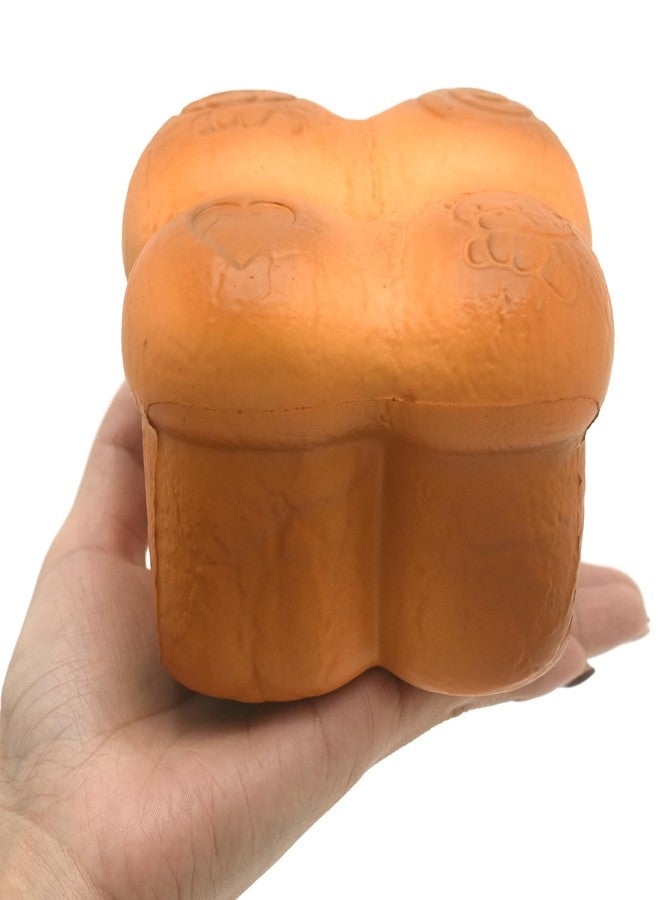 Kiibru 2025 Petals Jumbo Bread Squishy Slow Rising Bear Scented Bread Squishies Stress Relief Toys Gift (Chocolate) - Image 2