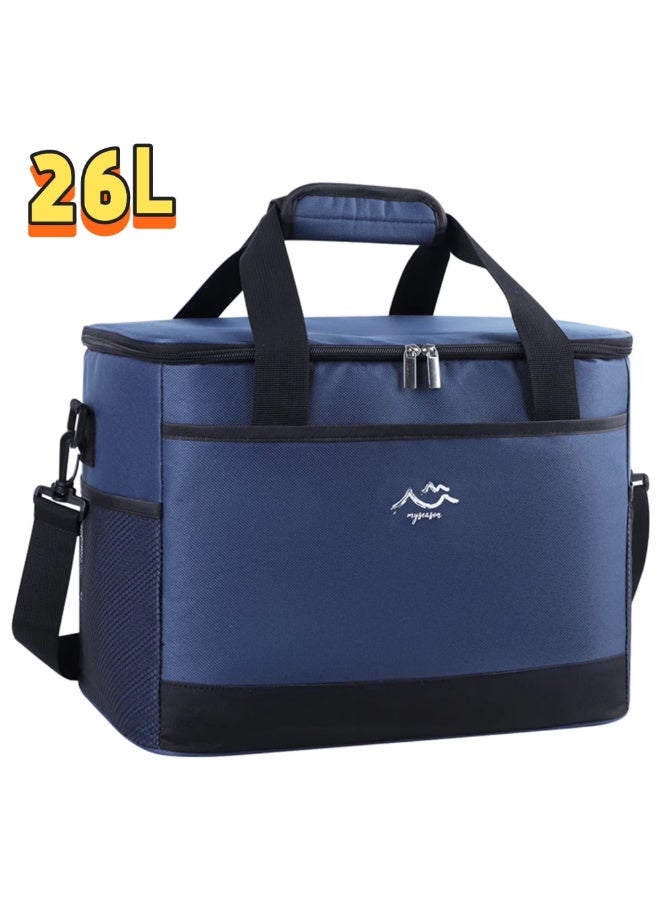 KITCHENOO Large, portable insulated lunch bag | Non-contact food, ergonomic design, adjustable shoulder strap | Oxford cloth, ideal for outdoor activities and camping trips | Back to school - Image 1
