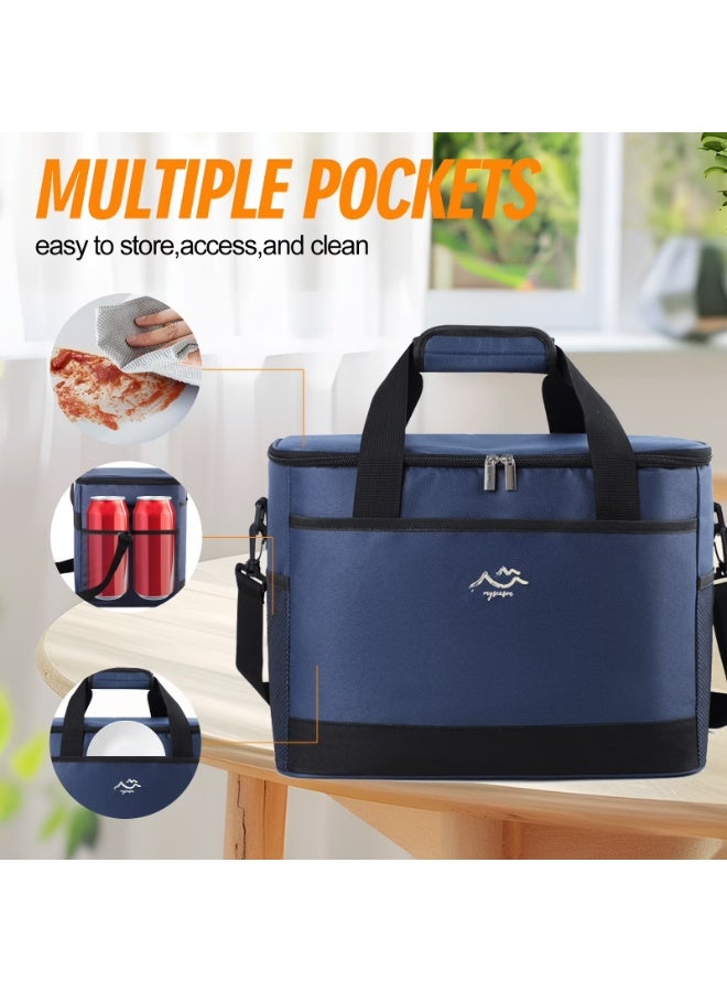 KITCHENOO Large, portable insulated lunch bag | Non-contact food, ergonomic design, adjustable shoulder strap | Oxford cloth, ideal for outdoor activities and camping trips | Back to school - Image 2