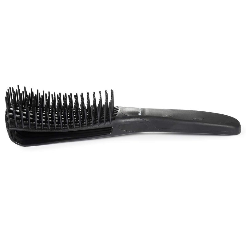 BESTOOL Detangling Brush, Detangler Brush for Natural Black/ Curly Hair Afro 3/4abc Texture, Faster n Easier Detangle Wet or Dry Hair with No Pain (Black) - Image 3