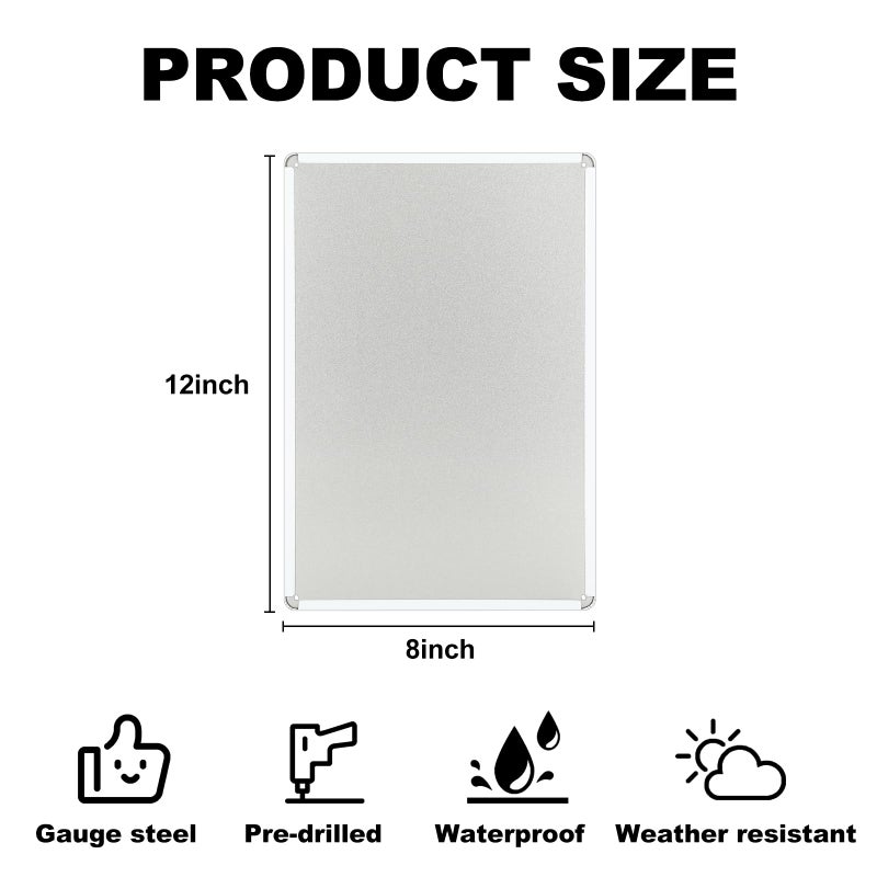 Whaline Retro Tin Sign Valentine's Day Rose Flower Mason Jar Metal Sign Red Floral Wall Art Decor Welcome Holiday Decor Iron Plaque Sign for Club Bar Garage Wall Decor, 12 x 8 Inch - Image 2