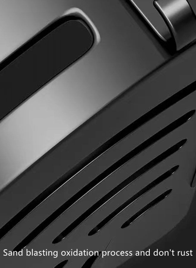 Kutis 1-Piece Bathroom Shelf Shower Shampoo Soap Organizer Wall Mounts Storage Rack Metal Black 32 x 12.5 x 4.5 Centimeter - Image 4