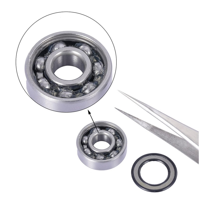 Rollerex 608-2RS Wheel Bearings 20-Pack (for Any Product Using Skate Wheels) (Carbon Steel) - for Inline, Roller Blade, Rollerskate, Skateboard, RipStik & More - Image 3