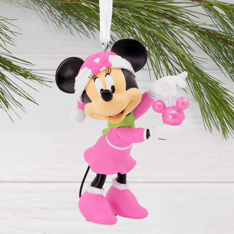 Hallmark Disney Minnie Mouse Holding Ornament Christmas Ornament - Image 5