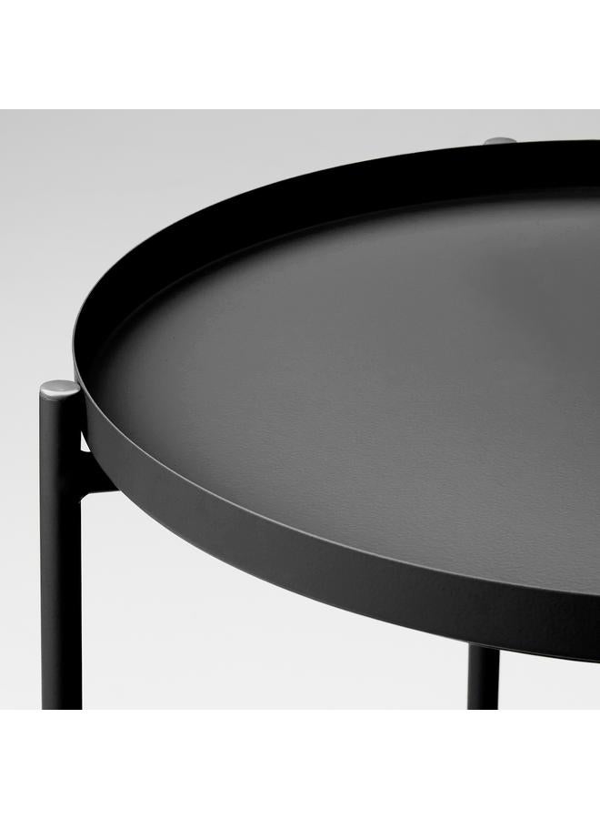 Zaboon Tray table, black, 45x53 cm - Image 2