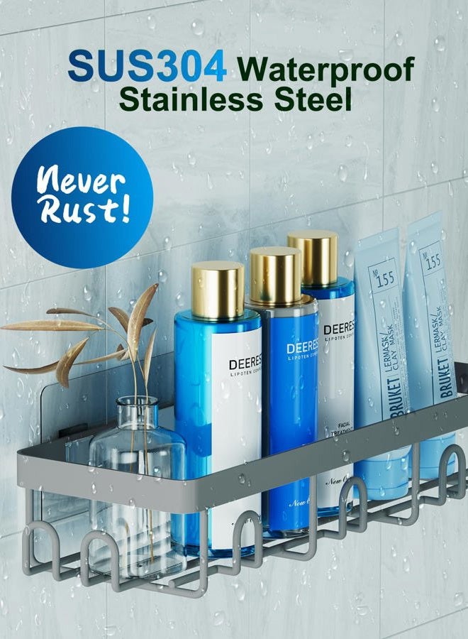 GVY Shower Caddy 5 Pack, Bathroom Organizers and Storage, Dark Gray - Image 2