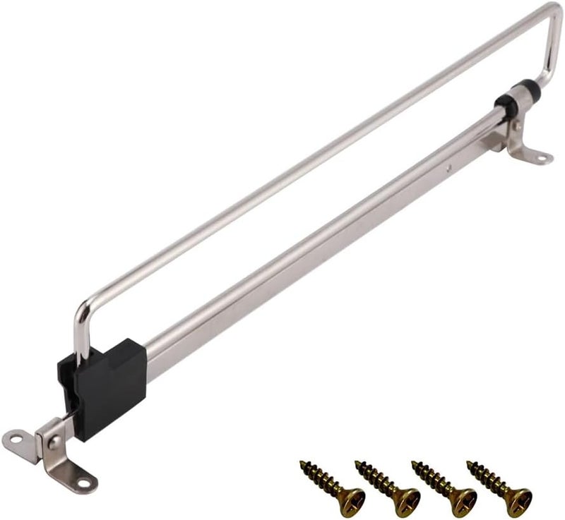 Azonee Adjustable Retractable Closet Pull-Out Rod, Extending Rail Hanger for Hanging Clothes, Telescopic Valet Rod for Wardrobe & Closet (12 Inch / 30 cm) - Image 2