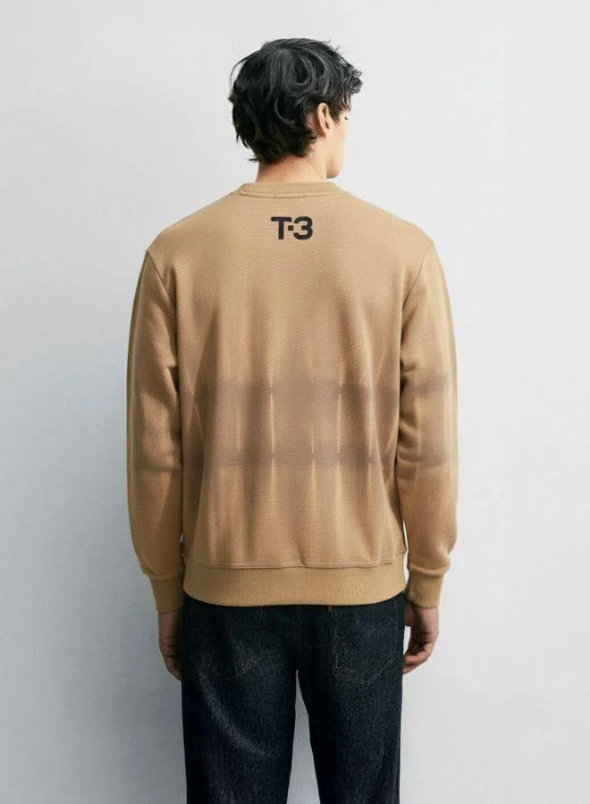 The Indian Garage Co Men Relaxed Fit Embroidered Crew Neck Full Sleeves Sweatshirt