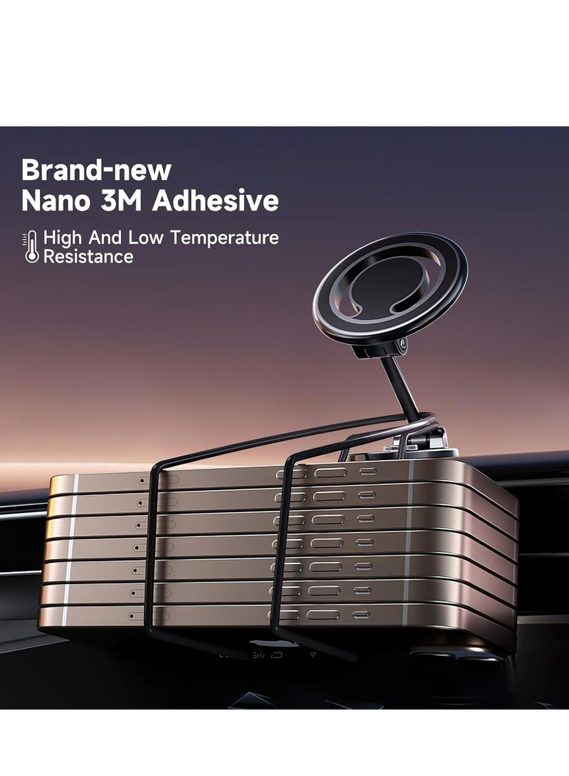 JAJEEK "Magnetic Car Mount - 360° Rotation All-Metal Phone Holder with Strong Magnets for iPhone 15/14/13 Pro Max & All Smartphones" - Image 5