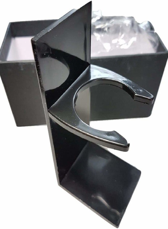 Blade Sampler Black Acrylic Long Shaving Brush Stand - Image 1