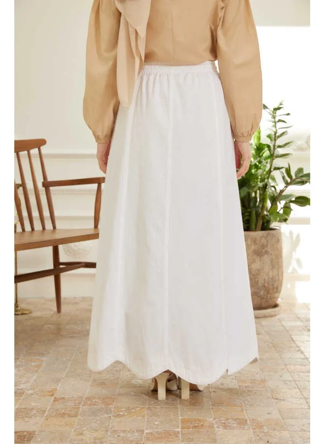Neways 2273-PIECE Elastic Skirt White