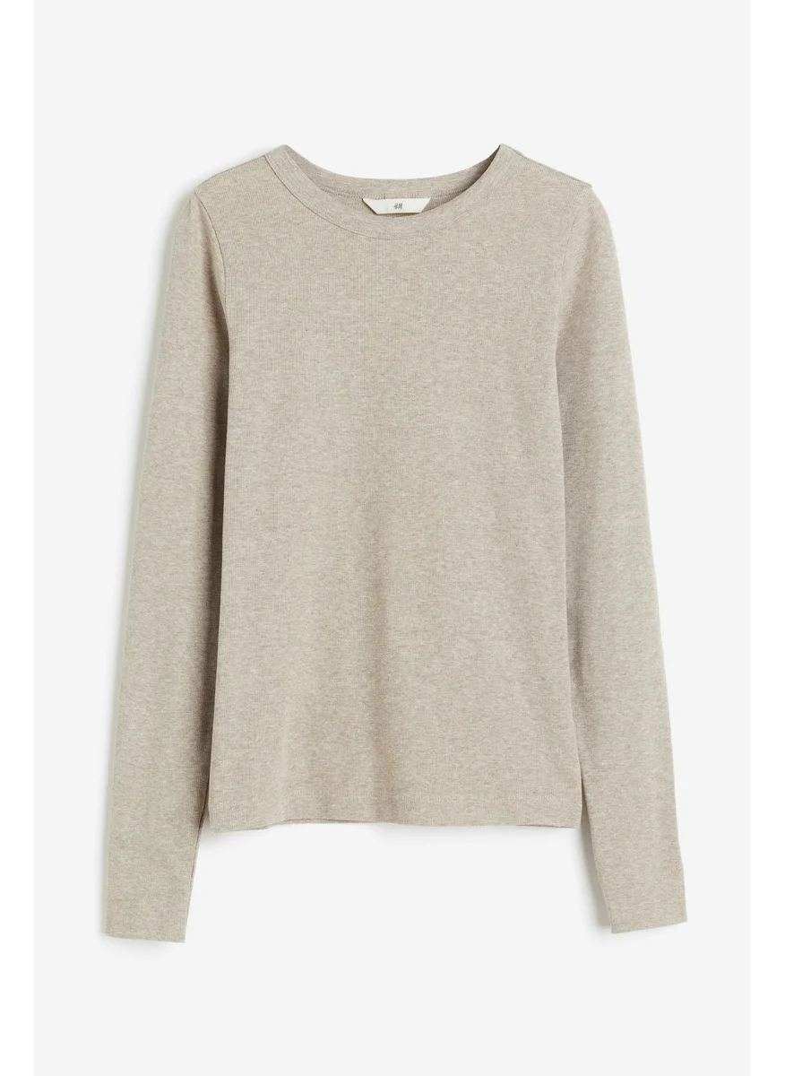 H&M Ribbed Modal-Blend Top