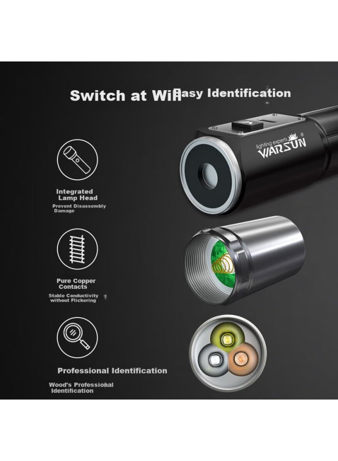 Warsun Find8 Uv Led Flashlight For Jade Identification And elry Appraisal With 3 Light Sources - Image 3