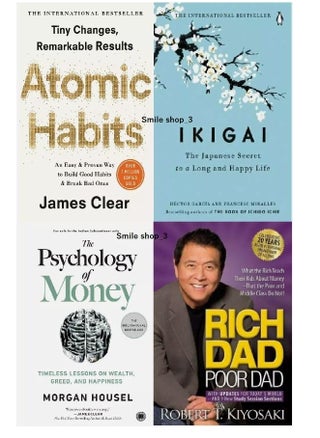 Book Set Rich Dad Poor Dad, The Psychology of Money, Atomic Habits+ Ikigai - pzsku/Z80CB0883A34BFFCA7BEFZ/45/_/1731866693/a9767451-0763-4250-84d6-a2ab436ea794
