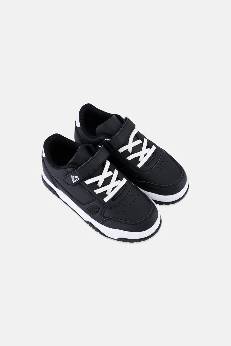 RBX Kids Boy Velcro Closure Outdoor Shoes, Black - Image 4