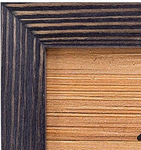 Woodside Rustic Wooden Square Picture Frames 8x8 - Set of 2 - 100% Natural Eco Distressed Wood with Real Glass for Wall Mounting and Tabletop Photo Frame - Dark Grey - Image 5