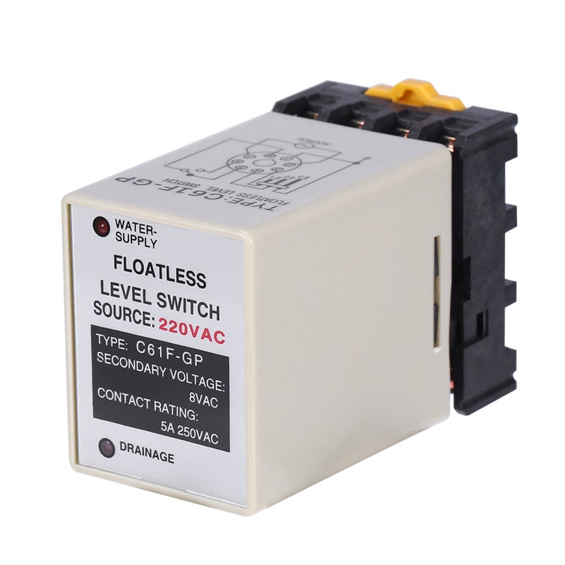 C61F-GP AC220V 50/60HZ Liquid Floatless Level Switch Controller With Base - Image 4