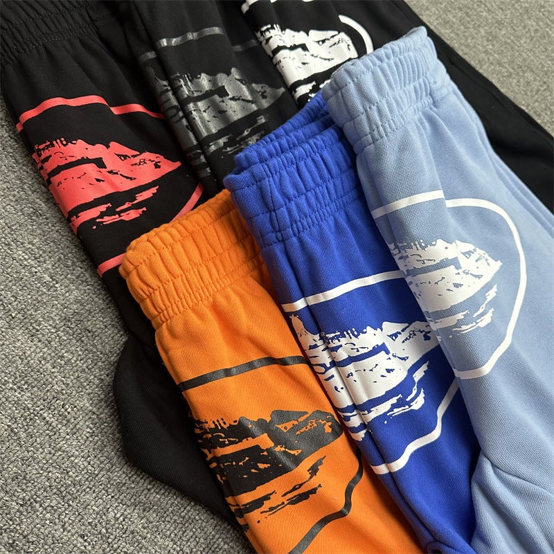 Corteiz American Street Alcatraz Printed Shorts Summer Loose Five-Point Pants Men'S And Women'S Sports Casual Pants - Image 5