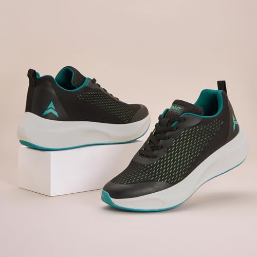 AVANT Men's Stark Black/Green Running Shoes - 9 UK (AVMSH092CL01UK9) - Image 2