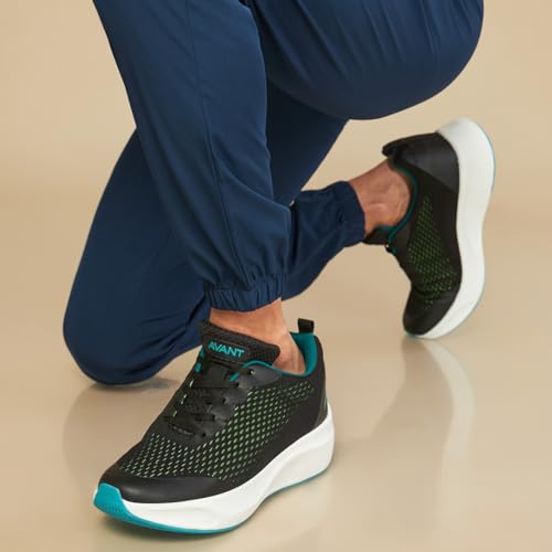AVANT Men's Stark Black/Green Running Shoes - 9 UK (AVMSH092CL01UK9) - Image 5