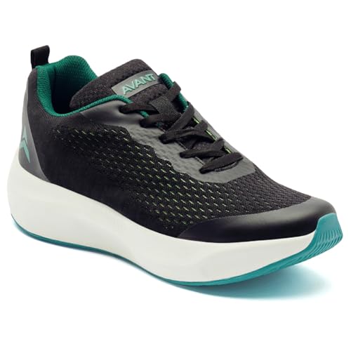 AVANT Men's Stark Black/Green Running Shoes - 9 UK (AVMSH092CL01UK9) - Image 1