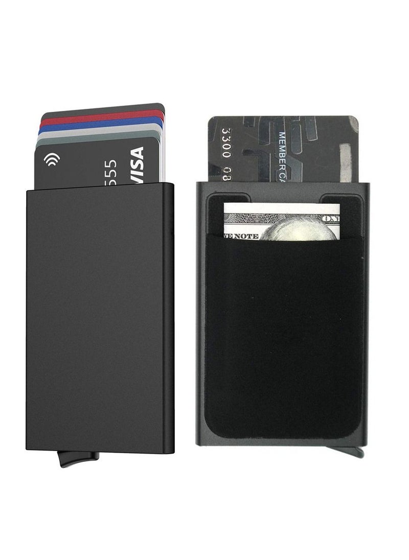 ماركة غير محددة محفظة منبثقة ، حامل بطاقة الائتمان للرجال والنساء RFID Blocking Metal Case  - Image 1