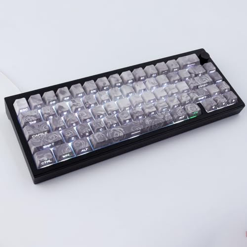 Hyekit Keycaps - Side Print Keycaps, Shine Through Custom Key caps, PBT Keycap Set Dye Sub & Double Shot, 131 Keys Cherry Profile Keyboard Keycap for Magnetic Mechanical Keyboard, Rose Coast - Image 2