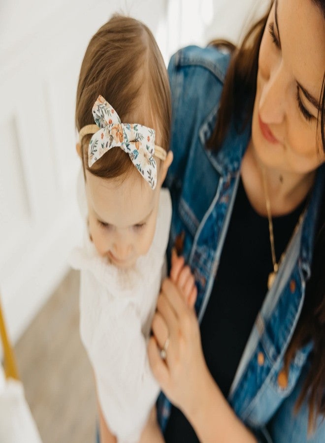 Copper Pearl Baby Bows: Stylish Headbands for Baby Girls, Premium Soft and Stretchy Baby Headbands, Perfect for Newborns, Trendy Designs - Autumn - Image 5