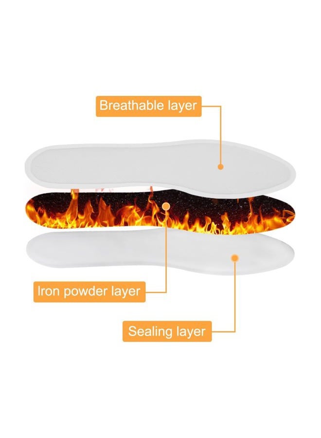 WORLD-BIO WORLD BIO Insole Foot Warmers Long Lasting Safe Natural Odorless Air Activated Warmers Up to plhour of Heat 10 Pairs Value Pack 8.5 x 25 cm 10 Pairs foot warmers - Image 3