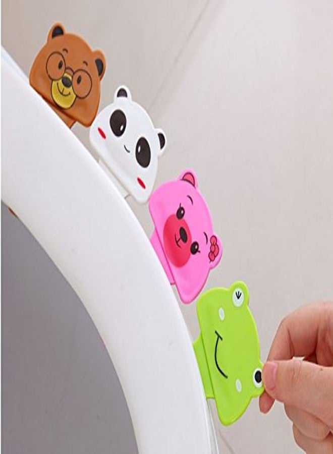 PINDIA Plastic 1Pc Portable Toilet Seat Lifter Self Adhesive Seat Lifter Handle Healthy Hygienic Toilet Tool Bathroom Product, Grey - Image 3