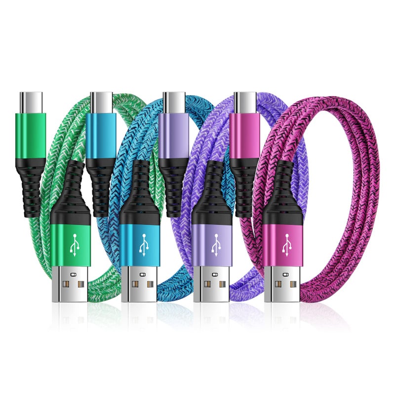ANDHOT USB to USB C iPhone 16 Charger Cable iPhone 17 Fast Charging Cord for iPhone 17,17 Pro Max,Air,16e,16 Pro Max,16 Pro,16 Plus,16,15 Pro Max,15,4Pack 3FT Type A to C iPhone 16e Car Charging Power Cords - Image 1