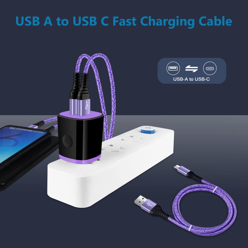 ANDHOT USB to USB C iPhone 16 Charger Cable iPhone 17 Fast Charging Cord for iPhone 17,17 Pro Max,Air,16e,16 Pro Max,16 Pro,16 Plus,16,15 Pro Max,15,4Pack 3FT Type A to C iPhone 16e Car Charging Power Cords - Image 3
