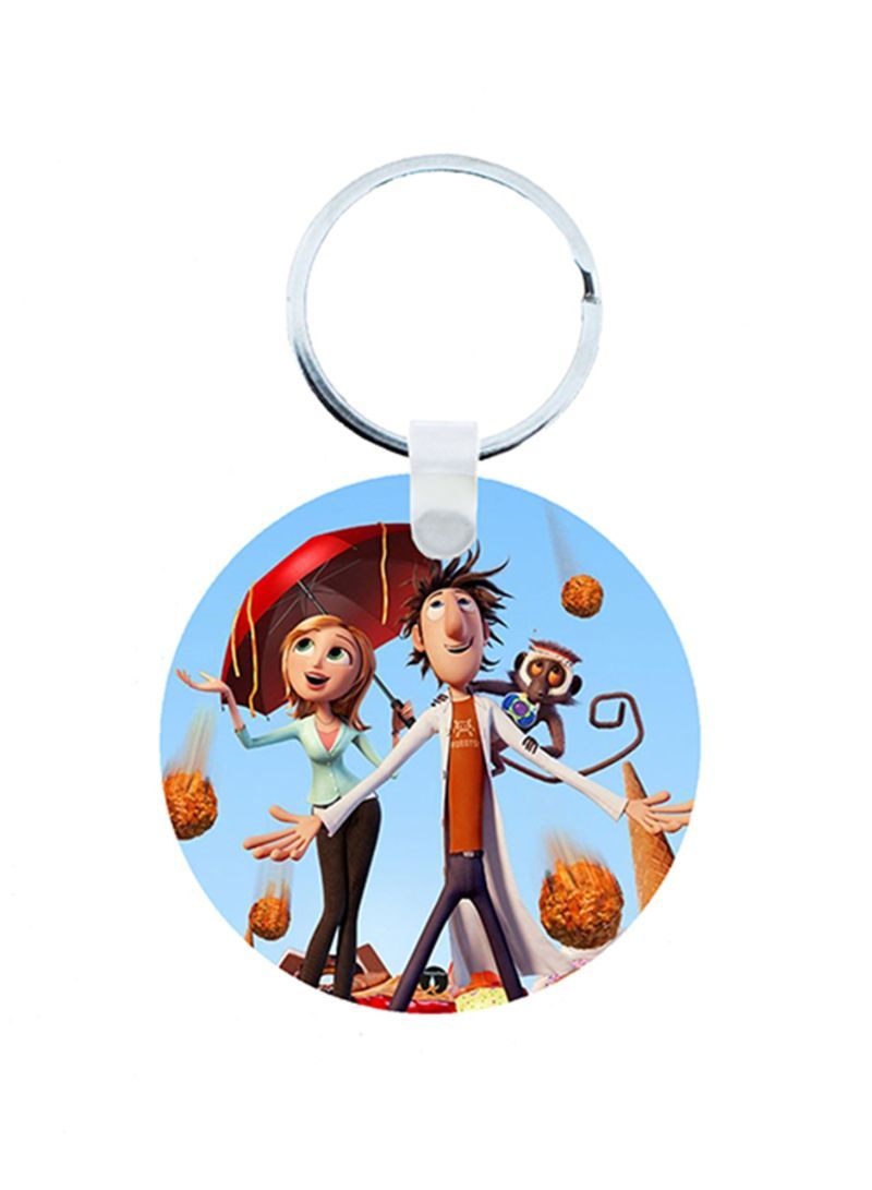 RKN Cloudy With A Chance Of Meatballs Wooden Keychain
