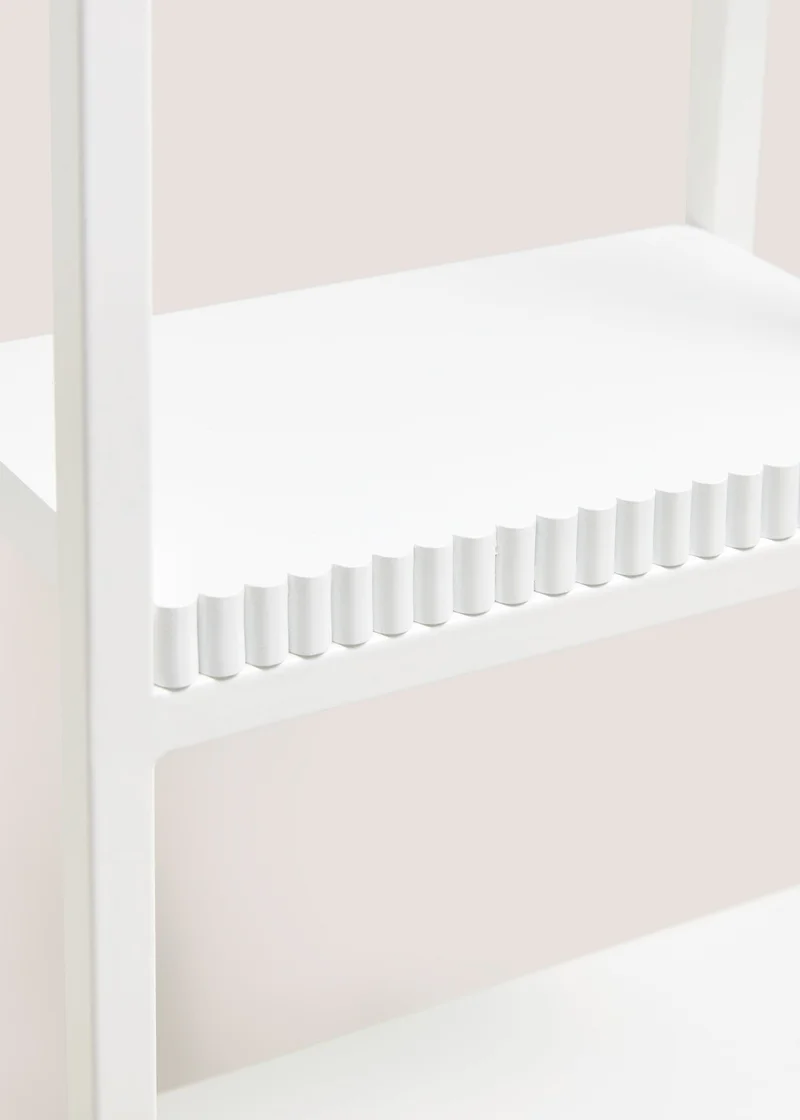 Matalan White Ribbed Edge Multi Shelf