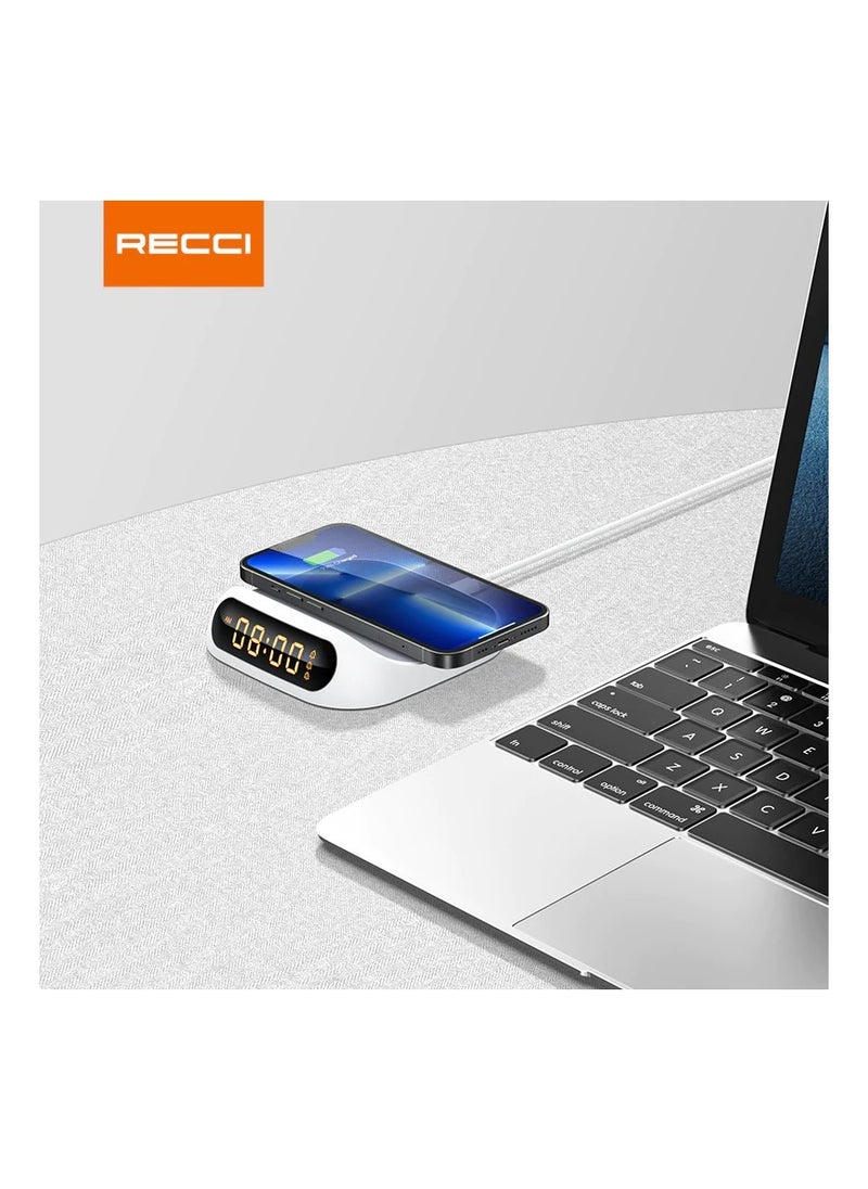 Recci Sailing Clock Wireless Fast Charging RCW-22 wireless charger with maximum power of 15W