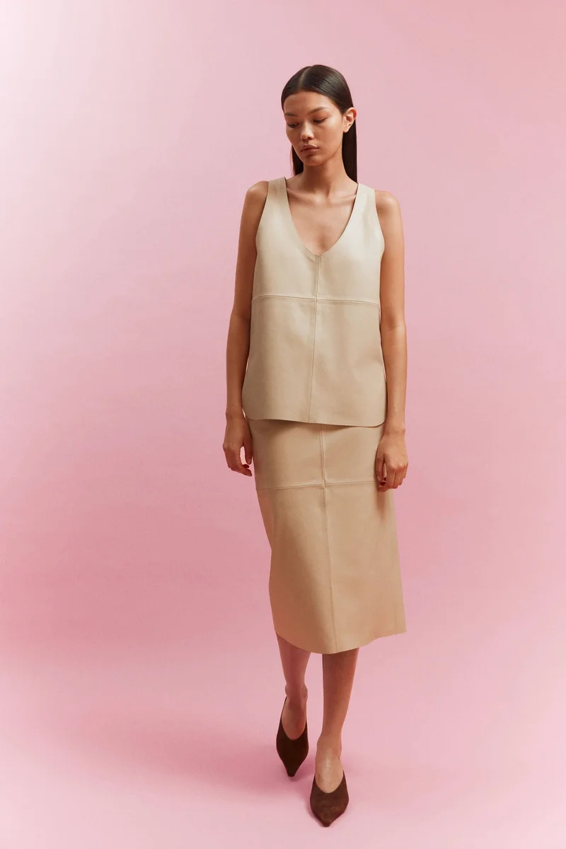 H&M Leather pencil skirt