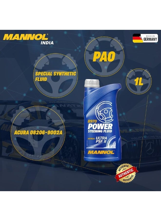 MANNOL MANNOL 8970 Power Steering Fluid Ultra PSF II Imported from Germany 1 Litre  - Image 3