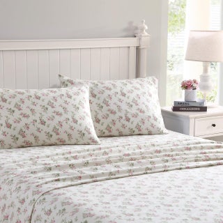 Laura Ashley  Full Sheets Cotton Flannel Bedding Set Brushed for Extra Softness  Comfort Audrey Pink Full - pzsku/Z80CB8B95BC44D0FD28B2Z/45/1749490831/18e902b8-5080-49f2-8f36-6f8546dababd