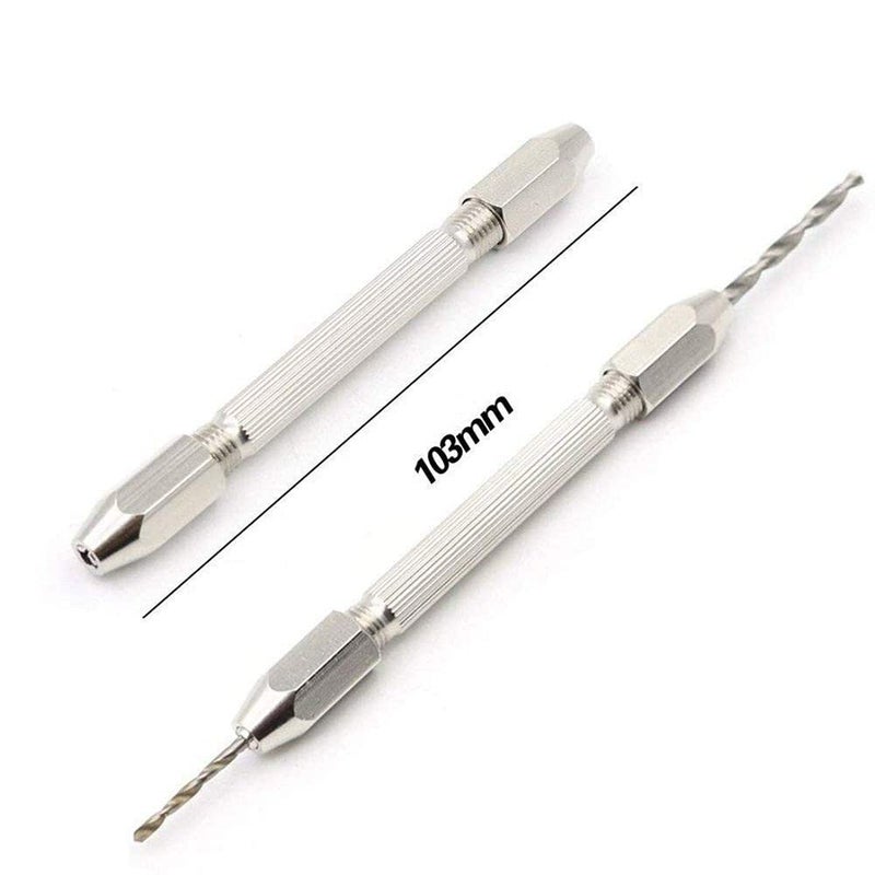 DIY Crafts DIY DIYC16092 CraftsHand Drill Bits and Precision Pin Vise with 2 Pieces Double Ended Chucks for Rotary Tools Pack of 2 Pcs Hand Drill Bits - Image 3