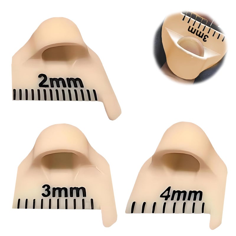 HISAKYST Edge Stitch Lock and Sewing Gauge.Edge Sewing Lockranding Tool for Beginners and Seniors,2/3/4mm Needle Gauge Quilting Ruler Measuring Tool(3PCS) - Image 1