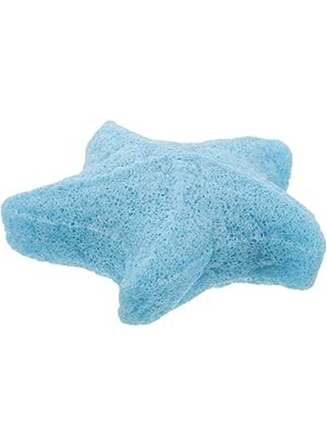 Blue Konjac Exfoliating Bath Sponge For Babies Gentle Skin Cleansing And Bathing Care - Image 1