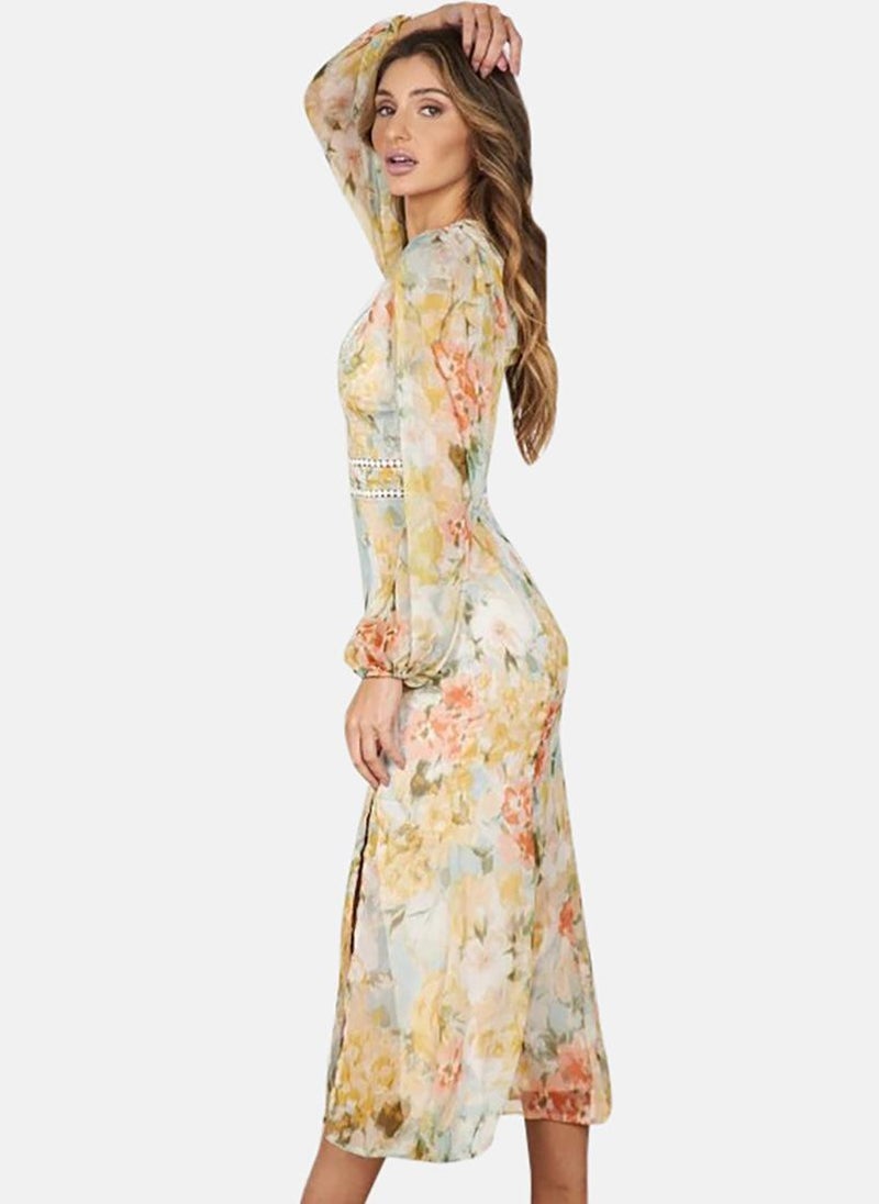 YUNIQEE Floral Chiffon Dress  - Image 3