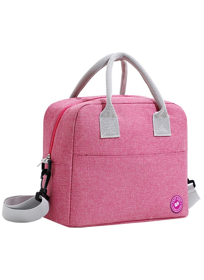 Eazy Kids Eazy Kids 6 & 4 Convertible Bento Lunch Box w/ Lunch Bag, Steel Spoon & Fork Set and Alphabets Sticker - Butterfly Purple  - Image 2