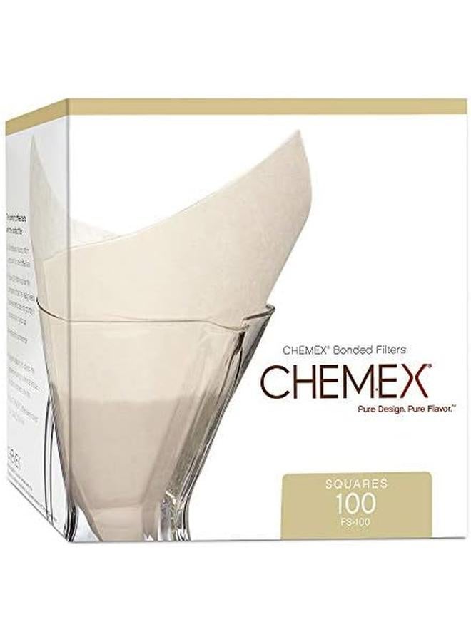 كيميكس مرشحات مربوطة مربعة مطوية مسبقًا 100 مرشح في كل عبوة - Image 2